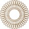 Ekena Millwork Cornelius Wood Fretwork Pierced Ceiling Medallion, Red Oak, 34"OD x 12 5/8"ID x 1/4"T CMWP34X0250CRRO - alternate 2